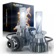200W D2S D2R LED Headlight Bulb Replace HID Xenon Super White Hi-Low Beam 6000k (for: Audi)