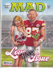 MAD MAGAZINE #36 APRIL 2024 TAYLOR SWIFT SUPERBOWL COVER TRAVIS KELCE 2nd PRINT