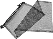 JUMPLAWN Mesh Storage Bag Large Capacity Drawstring Snorkel Bag for Water Sports Equipment Durable Mesh Lightweight Portable Quick Dry Design for Swimmers Divers