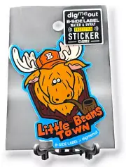 Moose Sticker from Japan Baseball Cap Pipe Quirky Fun B-Side Label