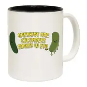 Gherkins Are Cucumbers Evil Mug Cup