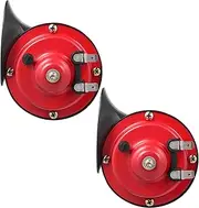 MUELODSIC 2 Pcs Electric Snail Horns for Cars Trucks Boats Loud Train Horns for Enhanced Safety Easy Installation Stylish Design Versatile Automotive Accessories