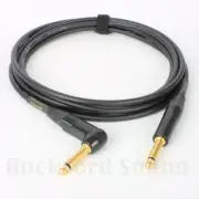 Canare GS-6 Guitar Cable | 6 FT | Straight to Right Gold Neutrik