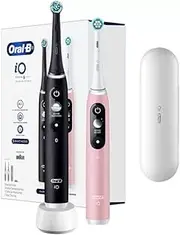 Oral-B iO Series 6 Duo Electric Toothbrush - Black Onyx And Light Rose
