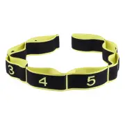Stretch StrapYoga Stretching Band with 8 Loops for Effective Stretching Yellow