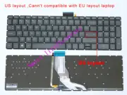 New for HP ENVY 17-S 17-Sxxx 17-S010NR 17-S030NR laptop US keyboard with backlit