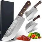 Forged Kitchen Chef Knife Meat Cleaver Chopper Butcher Knife Carbon Steel Gift