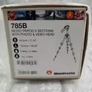 Manfrotto Modo 785B Tripod 5 Sections Photo Video Head Inc Baseplate Lightweight