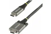 StarTech.com 20" 50cm Side Screw Locking USB C Cable 10Gbps, USB 3.1 Type-C Cable, 5A/100W PD, DP Alt Mode, Dual Screw Lock USB-