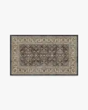 90' x 150' | Machine Washable Runner Rug | Kid & Pet Friendly | Indoor Rug | Alessia Dark Wood Flatwoven Rug | Ruggable
