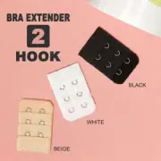 1x Clip On Bra Extender Maternity Plus Size Band Strap Extension 2 Hook White