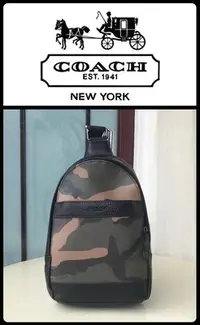 在飛比找Yahoo!奇摩拍賣優惠-小皮美國正品代購 COACH 29713 新款男士胸包 牛皮