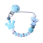 Dummy Clips Silicone Pacifier Holder Soother Chain Baby Shower Gifts #AU 。