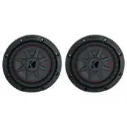 (2) Kicker 48CWRT84 COMPRT8 1200 Watt 8" DVC 4-Ohm Car Stereo Subwoofers Subs