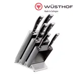 《WUSTHOF》德國三叉牌CLASSIC IKON 7件刀具座組(6件刀具+梣木刀座 BLACK)