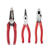 Milwaukee Wire Strippers 7.75" Combination Wire Strippers Crimper Long Nose Set