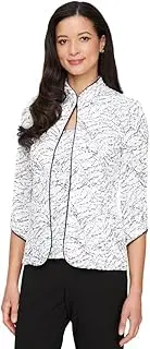 [Alex Evenings] Women's Mandarin Neck Twinset Tank Top and Jacket