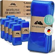 WOLKENGLÜCK® Nappy Bin Refill Film [Set of 5 in XXL Length] - Compatible with Nappy Bin Refill Cassettes from Tommee Tippee, LittyCat, Chicco, Spross & Co. - Tearproof and Odour-Proof