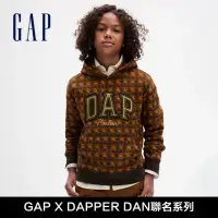 在飛比找momo購物網優惠-【GAP】兒童裝 Gap x DAP聯名 Logo印花刷毛帽