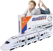 Electric Universal Simulation High Speed Railway Harmony Train Toy,Railway Harmony Train Toy,Battery Operated Train Set,Toy Train with Lights and Sounds,Electric Harmony Train Toy (3*Carriage)