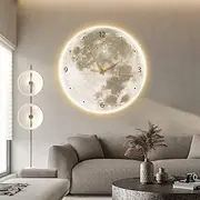 Wall lamp Clock 40/60/80cm Warm White Home Decoration Modern LED Wall Lamps Compatible with Study Living Room Bedside Bedroom 110-240V