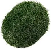 CAXUSD Realistic Artificial Grass Mat Round Turf Tiles for Outdoor Use for Patio Dining Table Centerpiece Balcony Decorations Easy Installation Random Color