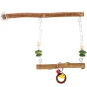 Parrot Swing Perch Hanging Bird Stand Hammock Parakeet Cage Accessories Toy
