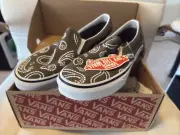 VANS Unisex Classic Slip On Peace Paisley (Grape Leaf) Mens 5 /Womens 6.5 NIB