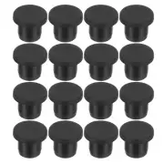 16 Pcs 11mm Diameter Silicone Rubber Hole Plugs Stoppers for 10-11mm Hole