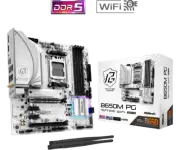 ASRock B650M PG Riptide WiFi White AMD Ryzen AM5 MicroATX Motherboard DDR5 [NEW]