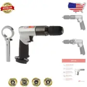 Powerful 1/2" Keyless Chuck Reversible Air Drill - 500 RPM, 0.5 HP