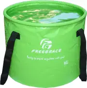 Collapsible Bucket - Portable Water Container with Mesh Pocket