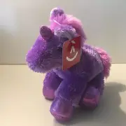 Aurora 8” Sparkly Purple Unicorn Plush New With Tag