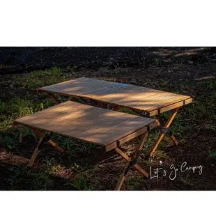 【NUIT 努特】大木匠櫸木蛋捲桌130x60 咖啡桌 木捲桌 實木 捲收 折疊桌 木板桌(NTT27)