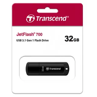 創見 Transcend JF700 32G/64G/128G/256G/512G JetFlash700 黑色 USB3.1 隨身碟-富廉網