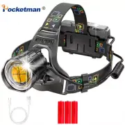 Most Powerful P100 LED Headlamp Rechargeable Headlight Waterproof Head Torch