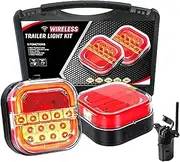 Magnetic Wireless Tail Lights For Trailer, Wireless Trailer Lights For Towing, Rechargeable Led Tail Light Kit, For Boat Trailers, Utility Trailers, Flatbed, Rv - No Wiring Needed (Style-B)