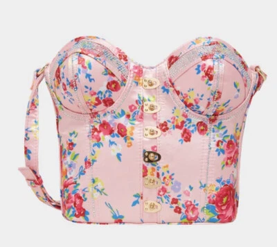 Betsey Johnson Kitsch Corsets of Love Crossbody Bag New Sealed PICK 1 FLORAL OR