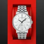 【TISSOT 天梭 官方授權】CARSON系列 三眼計時腕錶 禮物推薦 送禮首選(T1224171101100)