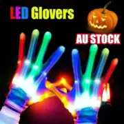 Flash House LED Gloves Flashing Finger Light Up Rave Doof Glow In the Dark AN