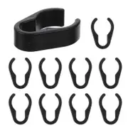 Mic Clips Microphone Mount Clamp Wire Fastening for Musical Instrument Store Recording Studio 10Pcs Black 3.90X2.50X1.10CM