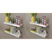 Wall Shelves 4 pcs White 60 cm vidaXL