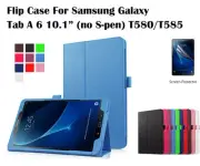 Screen Protector/Flip Leather cover case for Samsung Galaxy Tab A 6 10.1"