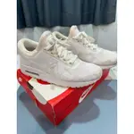 NIKE AIR MAX ZERO ESSENTIAL 白色 全白 透氣 氣墊 網面 大童鞋 慢跑鞋 7Y 二手