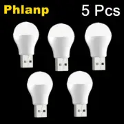 5pcs USB LED Reading Lamp Mini Book Light Camping Night Lights Table Lamps For P