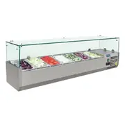 Polar G-Series Countertop Prep Fridge 7x 1/4GN - Countertop Prep Fridges (G609-A) - G609-A