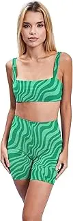 [R REEZEY] Yogawear Women's Clothing Outdoor Running Fitness Clothing Tight Quick Drying Sportswear Yoga Outfit Women's Legging, Color I, XL