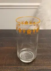 CORNING CORELLE BUTTERFLY GOLD 5 " Glassware Tumbler