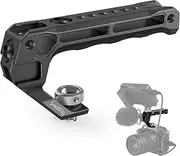SmallRig Top Handle with 3/8"-16 Locating Holes for ARRI, Grip for Camera Cage, Universal Video Rig with 5 Cold Shoe Adapters to Mount DSLR Camera, Lightweight only 124g (Lite) - 3765