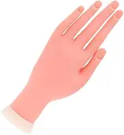 SOESFOUFU Professional Nail Art Tools Fake Hand Model Movable Fingers Nail Tips Insertable for Manicure